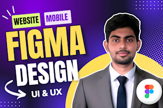 do figma website design and UI UX mockup