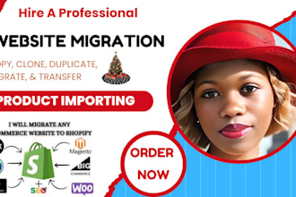 migrate wix website, woocommerce, weebly, ecwid magento, webflow to shopify