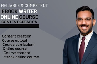 create online course content manual ghostwriter with ebook