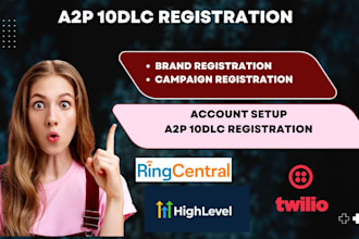 gohighlevel a2p 10dlc registration twilio landing page design website automation