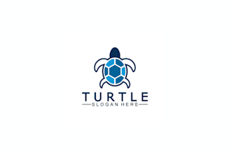 design a cute and creative turtle logo for your business