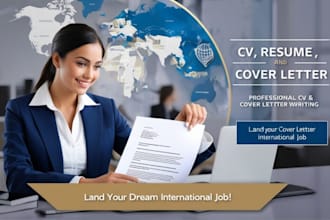 ats optimized resume CV and cover letter for international jobs