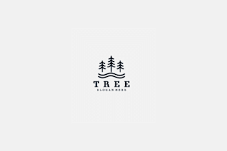 create a charming and artistic tree logo for your brand identity