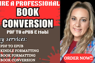 convert pdf to epub, mobi and format book for kindle