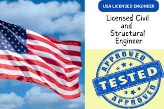 review and stamp as licensed civil, structural engineer for permit
