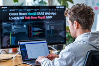 create react nextjs saas web app lovable v0 bolt new replit mvp
