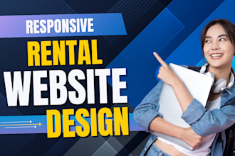 design converting rental website with booking system and payment integration