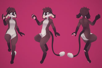 create custom vrchat avatar and v bot design unique virtual creations modeling