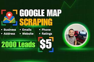 scrape google maps business data including emails, phone