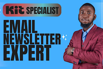 setup convertkit newsletter kit broadcast kit campaign email template in 24hrs