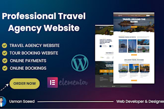 create a wordpress travel agency website with booking system