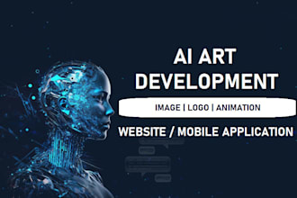 make ai art app development, image generator, logo, animation web application