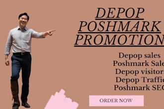 promote your poshmark listings, depop store to get sales