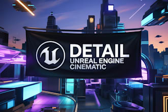 create 3d cinematic animation in unreal engine 5, cinematic environments