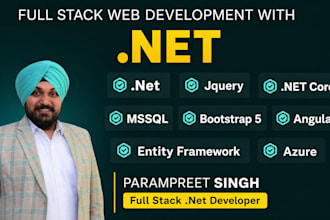 provide dot net backend design and asp dot net, dot net core