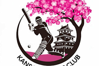 make unique super cricket club logo with new concept