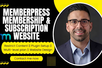 setup memberpress and build membership website subscription site on memberpress