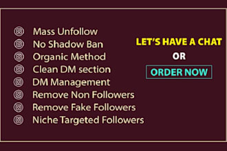 unfollow your instagram following and remove fake and ghost followers manually