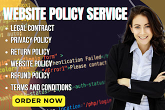 create a terms and conditions shipping return privacy policy and legal contracts