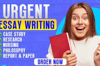 write essay, report, proposal, case study, research and summary