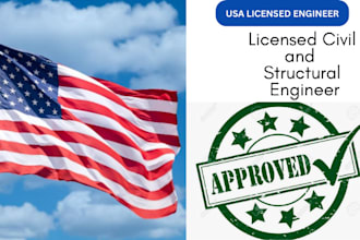 review and stamp as licensed civil, structural engineer for permit