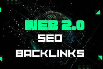 create manually 180 web 2 0 backlinks with login authority SEO link building