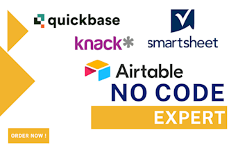 build powerful database internal tools with knack, quickbase, smartsheet, accelo