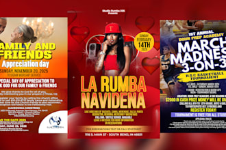 design a professional flyer and church flyer