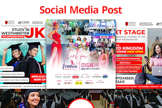 design creative social media posts and stories
