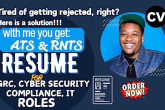 write ats, rnts grc, it, cyber security, risk analyst resume