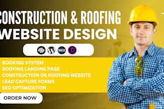 build construction roofing, handyman, hvac, plumbing website