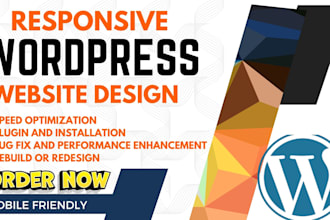 create responsive wordpress website rebuild or redesign wordpress website