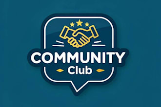 make surprise minimalist community club website logo design