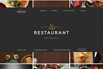 design restaurant booking and food delivery website