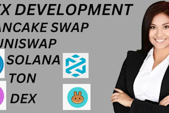 fork pancake swap, uniswap, dex, defi on evm, solana, ton