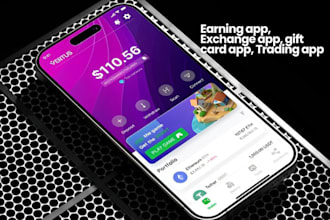 build gift card app, exchange app, trading card app, earning app, wallet app