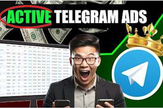 raise telegram promotion, google ads for you crypto to get investors and sales