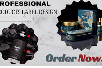 design product label and packaging design