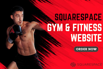 design gym and fitness squarespace website health website