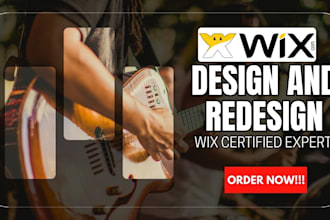 design, redesign wix studio website for musicians, dj, bands,labels wix studio