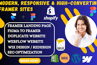 design framer website,framer landing page,shopify store,convert figma to framer