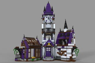 do 3d lego model building structure model lego set moc pdf manual instruction