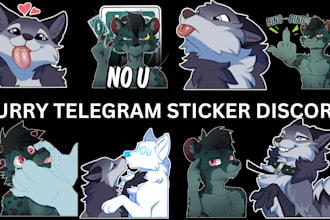 draw furry telegram stickers nsfw animated sfw furry stickers discord stickers