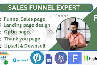 build systeme io, funnelish, google sites, carrd, landing page design
