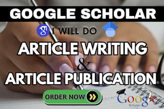 do google scholar article publication