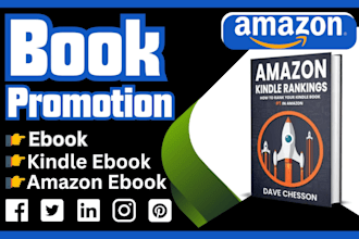 do  book promotion, kindle books,ebook advertising, kdp book publishing
