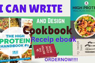 design, and write recipes for cookbook recipe book and ebook