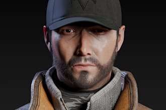 do custom 3d realistic character 3d metahuman character 3d texture and rigging