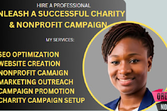 set up and promote nonprofit, charity fundraising campaign