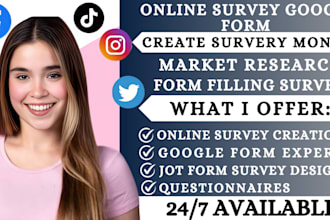 recruit 3000 respondents for online survey questionnaires google forms jotforms